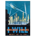 Collectible "Gicl50089e Process" Stock Poster Art - Chicago World's Fair 1933